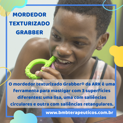 Mordedor Sensorial Autismo Grabber Texturizado ARK Therapeutic