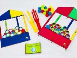 Jogo Terapeutico Piscina de Bolinhas Cores e Coordenação Motora