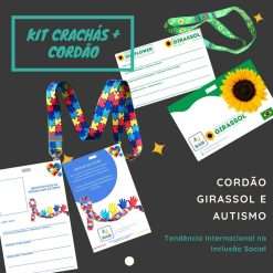 Crachá de Identificação Deficiências Ocultas e Autismo