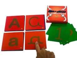 Recurso Sensorial Letras e Números Texturizados