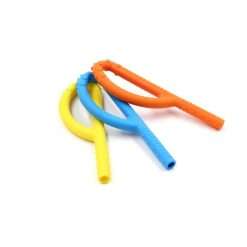Mordedor Goshabunga Grabber P Tube (OCO) Texturizado nas cores amarelo, azul e laranja - ARK Therapeutic