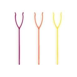 Ferramenta motora oral ProSqueezer em 3 cores: roxo, laranja e amarelo - ARK Therapeutic