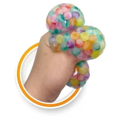 Bola Sensorial de Borracha com Miçangas: Relaxamento Irresistível