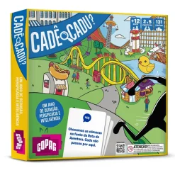Embalagem do jogo educativo Cadê o Cadu