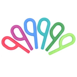 Mordedor Grabber Liso (Sem Textura) Original Oral Motor, da ARK Therapeutic, disponível em 6 cores