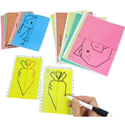 Imagem do brinquedo educativo Desenhos Simétricos com diversos desenhos