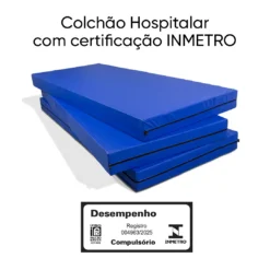 Colchão Hospitalar Impermeável 188 x 78 x 10 Espuma D33