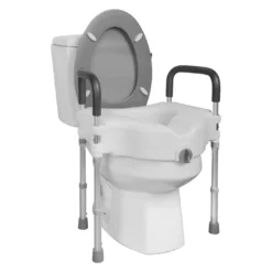 Foto do Assento Elevado para Sanitário com Barras Laterais de Apoio da marca Sensii