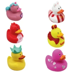 Imagem dos Brinquedos de Apertar Patinho de Borracha Sortido para Banho Infantil